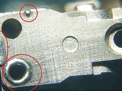 <a href='http://www.laogeming.cn/product/3.htm' class='text_a'>模具激光焊機(jī)</a>修復(fù)模具效果